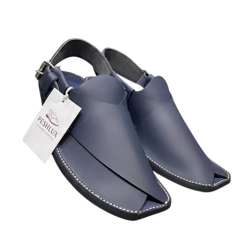 Chuwa Peshawari Chappal – Blue - Image 4