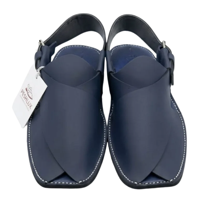Chuwa Peshawari Chappal – Blue - Image 3