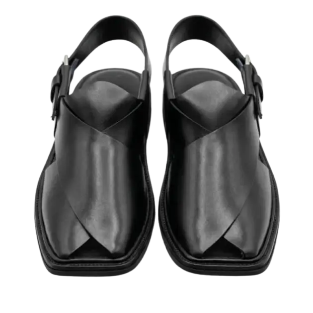Gol T Peshawari Chappal – Black