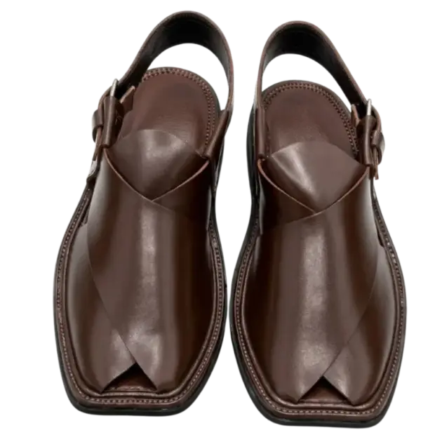 Gol T Peshawari Chappal – Brown