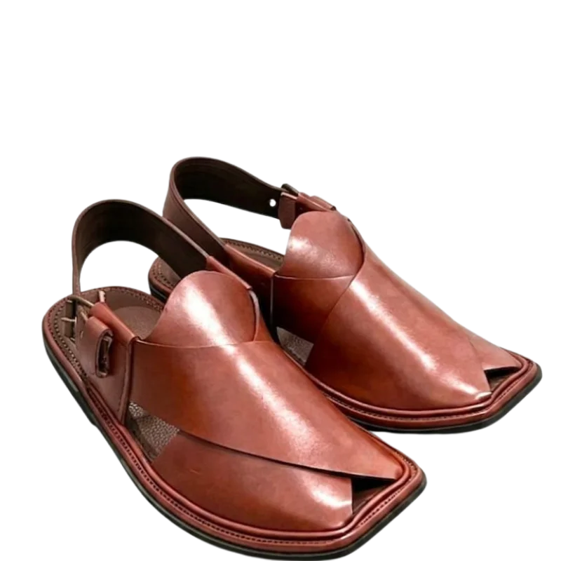 Gol T Peshawari Chappal – Red