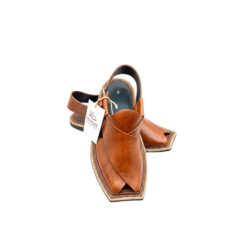 Gol T T-Shape Peshawari Chappal – Red - Image 4