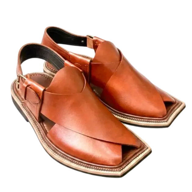 Gol T T-Shape Peshawari Chappal – Red