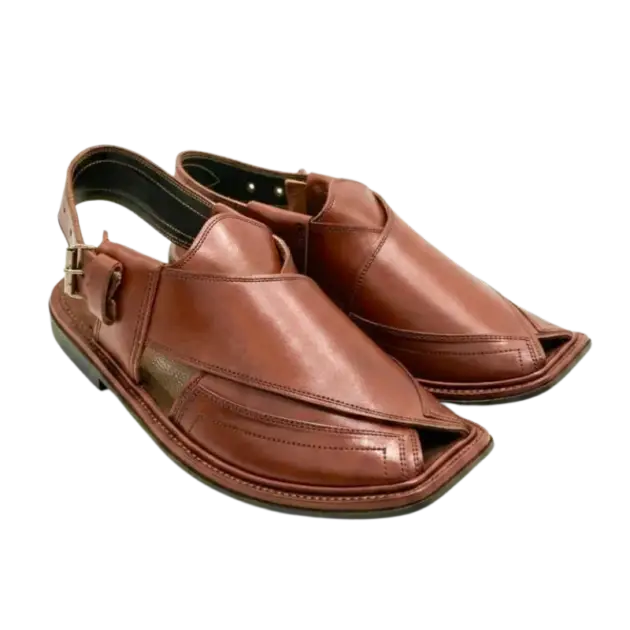 Gol T Takidar Peshawari Chappal – Takidar Red