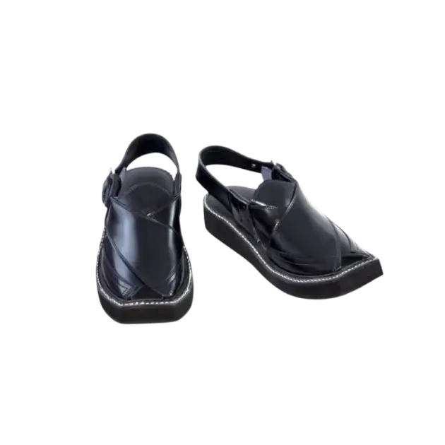 Kaptan Chappal – Takidar Black
