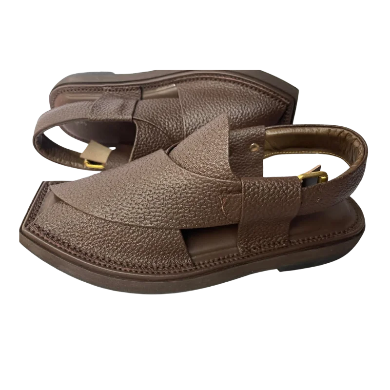 Kaptan Chappal – Dotted Brown - Image 2
