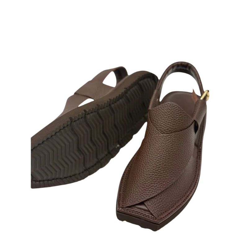 Kaptan Chappal – Dotted Brown - Image 3