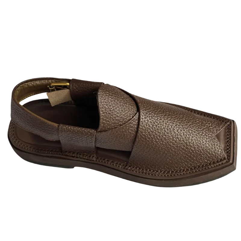 Kaptan Chappal – Dotted Brown