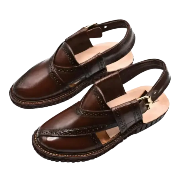 Norozi Peshawari Chappal – Dark Brown
