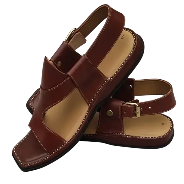Panjadaar Peshawari Chappal – Brown