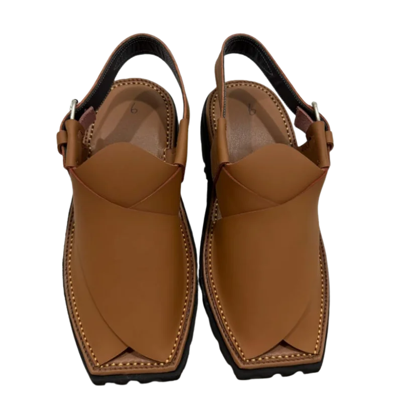 Vibram Sole Peshawari Chappal – Double Shade