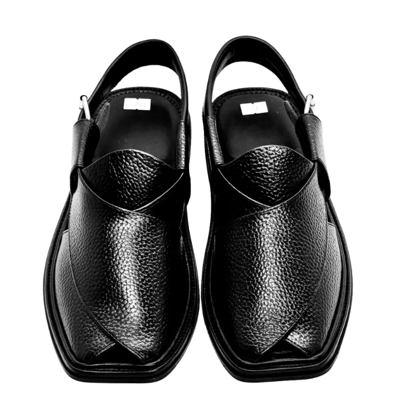 Smart Zalmi Peshawari Chappal – Dotted Black - Image 2