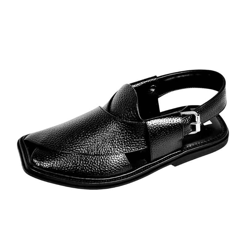Smart Zalmi Peshawari Chappal – Dotted Black