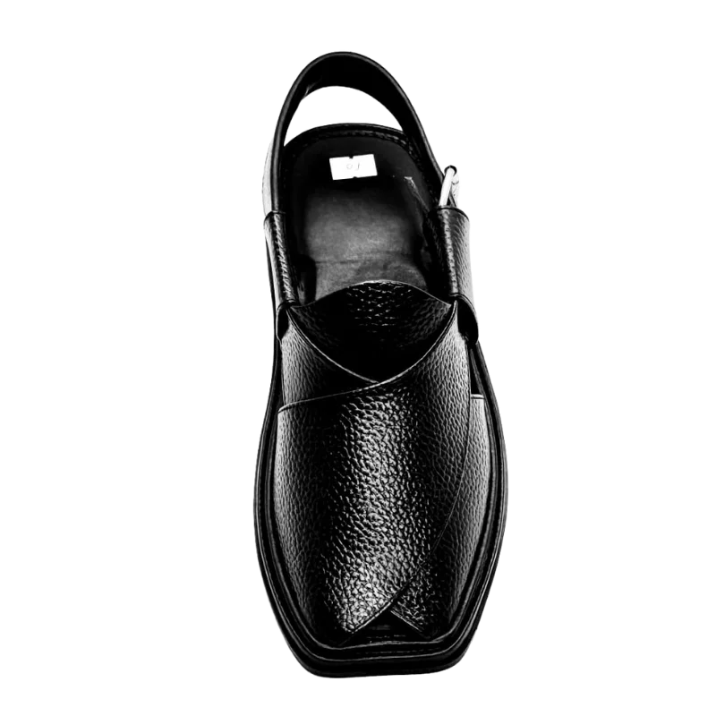 Smart Zalmi Peshawari Chappal – Dotted Black - Image 3