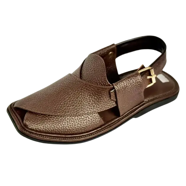 Smart Zalmi Peshawari Chappal – Dotted Brown
