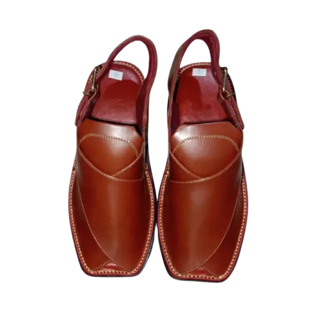 Zardari Peshawari Chappal – Red