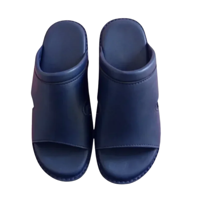 Leather Handmade Waterproof Peshawari Chappal – Black - Image 2