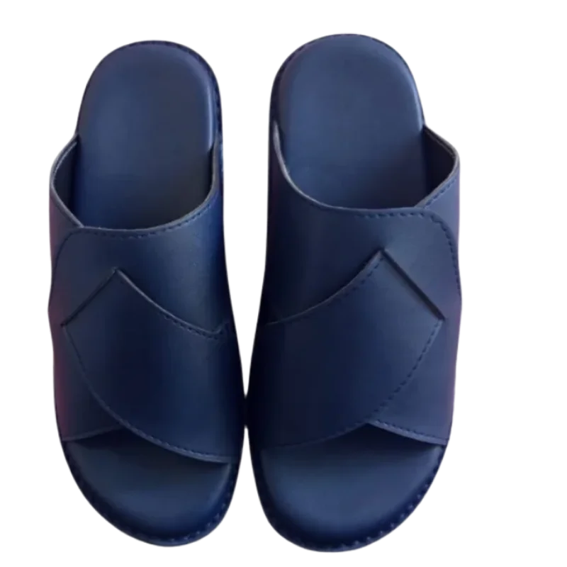 Leather Handmade Waterproof Peshawari Chappal – Black