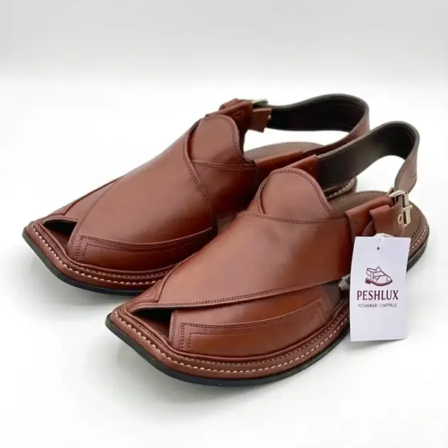 Triple Gear Peshawari Chappal – Orange