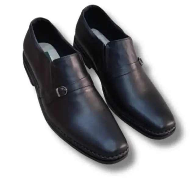 Peshlux Black Genuine Leather Shoes